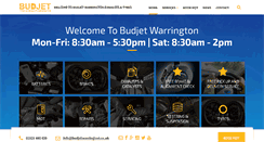 Desktop Screenshot of budjetwarrington.co.uk