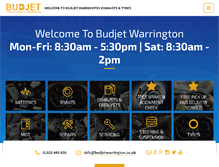 Tablet Screenshot of budjetwarrington.co.uk